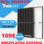 PV modul TRINA Solar Vertex S+ 440W , Črn okvir, dvojno steklo