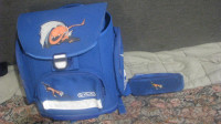 Fantovska šolska torba-modra z zmajem, HERLITZ