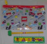 LEGO 4-delni šolski komplet s peresnico in ravnilom, novo