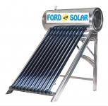 Sončni solarni grelnik vode 100L heat pipe tlačni - 10 x cev vakuum