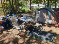 Šotor Quechua 2 seconds XL AIR III za 3 osebe+stola,miza,jogi,kuhinja