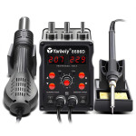 2v1 spajkalna postaja na vroči zrak LCD in spajkalnik do 500°C