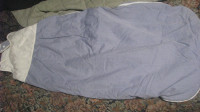 Zimska spalna vreča-siva, celotna dolz. vrece 110cm