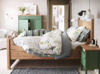 IKEA HURDAL postelja in omara