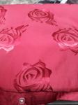 posteljnina, vijola roza in rdeča saten