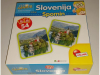 Slovenija - Spomin- 54 ploščic za urjenje spomina,za 5-10 let starosti