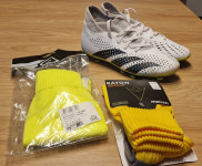 Adidas  otroški nogometni copati st. 36.5 z nogavicami,ščitniki