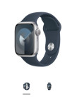 Apple Watch Series 9 GPS 45mm Silver Aluminium Z Modro Zapestnico