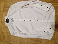 2x srajca dolg rokav (bela+črna) 170 in XS