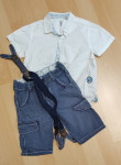 otroški komplet kratke hlače srajca 104