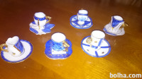Bavarski porcelan, komplet 6 unikatnih šalčk