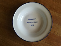 Emajliran krožnik Jugobanka