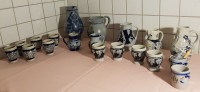 Kamniti vrči, skodelice, skodelice z motivom Lončeni vrč