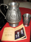 Kositerni vrček, vrč iz kositra, cena: 100EUR, tel: 070 310300.