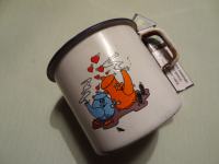 LONČEK EMO CELJE EMAJLIRAN - ZALJUBLJENA ČAJNIKA 2 dl