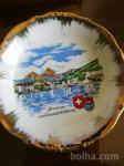 Okrasni porcelanast krožnik- skleda Brunnen Švica