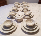 Porcelan - čudovit starinski čajni servis za 10 oseb - Bavaria