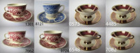 Vintage čajna in kavna skodelica in krožnik