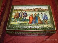 Vintage posoda za piškote, LEBKUCHENFABRIK - E.OTTO SCHMIDT