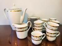 Vintage retro kavni / čajni servis Paoletti & Paoletti iz porcelana