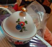 Vintage vrč in posoda za slatkor porcelan
