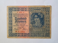 Avstroogrska 1000 kron 1922
