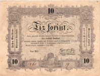 MADŽARSKA 10 forintov 1848, XF