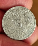 !"Avstroogrska - 20 srebrnih krajcarjev 1868