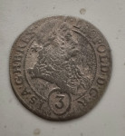 !"Habsburžani - 3 srebrni krajcarji 1694