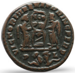 LaZooRo: Rim - AE Follis Konstantina I (306-337 AD) dva iujetnika