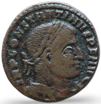 LaZooRo: Rim - AE Follis Konstantina I. (306 - 337 AD), Sol, C3