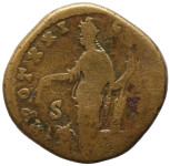 LaZooRo: Rim - AE Sestercij Antonina Pija (138-161 n.š), Annona
