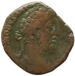 LaZooRo: Rim - AE Sestercij Komoda (177-192 n. št.), zmag, VOTA