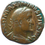 LaZooRo: Rim - AE Sestercij Maksimina Traškega (235-238 AD), Fides