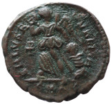 LaZooRo: Rim - AE4 Follis Teodozija I. (379 - 395 AD), Zmaga, chi-rho