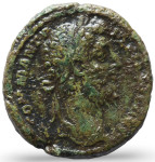 LaZooRo: Rimsko cesarstvo - AE As Komoda (177-192 AD), Minerva trofeja