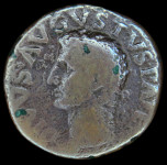 LaZooRo: Rimsko cesarstvo - AE As Avgusta pod Tiberijem (27 pr.n.št.