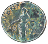 LaZooRo: Rimsko cesarstvo - AE As Hadrijana (117-138 AD), ANNONA AVG