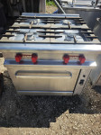 PLINSKI ŠTEDILNIK - 4x PLIN IN PLINSKA PEČICA - INOX - GASTRONOM