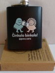 Nova ploščata steklenica prisrčnica, original embalaža