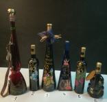 Poslikane steklenice z napisi