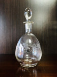 Vintage dekanter iz brušenega stekla