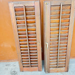 Lesena termopan okna z dvokrilnimi polkni 100x135