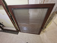PVC okno, rjavi hrast, 100cm x 120cm
