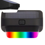 Solarna LED RGB dekorativna stenska svetilka senzor mraka