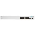 CBS220-16P-2G Upravljano L2 stikalo 16 vrat Gigabit PoE, 2 SFP, rack