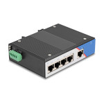 Industrijsko gigabitno ethernetno stikalo s 5 vrati RJ45 za DIN letev