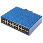Industrijsko gigabitno ethernetno stikalo Digitus 16+2P, upravljano L2