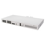 MikroTik CRS418-8P-8G-2S+RM mrežno stikalo z 17 gigabitnimi vrati PoE