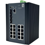 Stikalo 20x GE IGU-2071 16x 1GbE. 4x 2.5GbE SFP sw